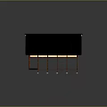 Traditional Ancient Building With Dark Tiled Roof And Curved Wooden Eaves Structure