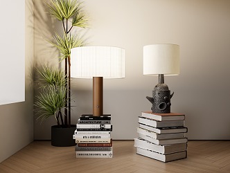 Modern table lamp 3d model