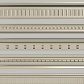Elegant Crown Molding Styles With Various Decorative Patterns For Interior Decoration 3d model
