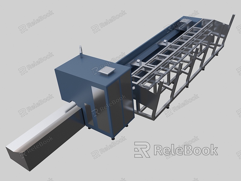 Automatic laser pipe cutting machine production line equipment model