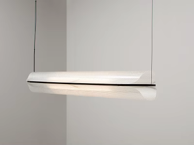 Modern Linear Pendant Light With Sleek Textured Design For Contemporary Interior Spaces 3d model