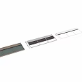 Modern Awning With Metal Frame And Polycarbonate Panels In Multiple Colors