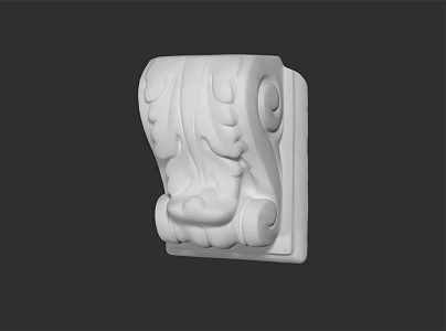 French column angle 3d model