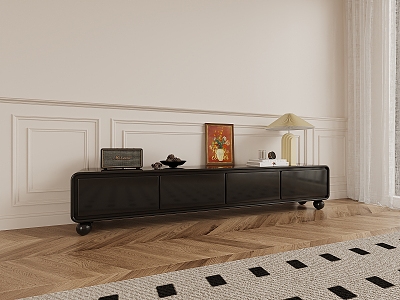 French Retro TV Cabinet model