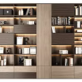 Modern bookcase 3d model