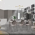 Elegant Luxury Beauty Hair Salon Interior With Comfortable Seats And Styling Stations