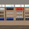 Wine Cabinet Display Cabinet Booth Display Cabinet 3d model