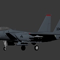 The F15 aircraft 3d model