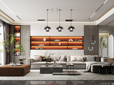 modern living room model