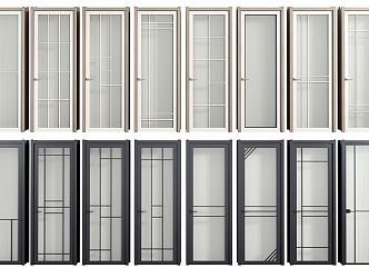 Modern swing door 3d model