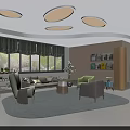Modern Natural Wooden Coffee Table With Minimalist Design In Cozy Bright Comfortable Senior Lounge