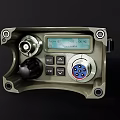 Portable Industrial Equipment With Digital Display Control Panel Knobs Connectors And Metal Casing
