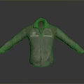 Gray Fleece Coat With Front Zipper And Chest Pocket Design