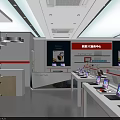 Lenovo Digital Store With Modern Glass Front And Laptop Smartphone Displays