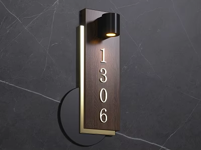 Modern doorplate 3d model