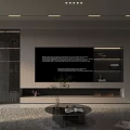 Modern TV Wall Design With Cabinets Open Shelves And Ambient Lighting
