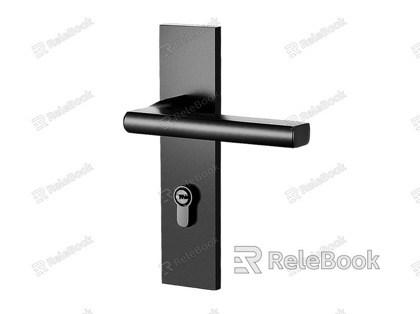 Modern door handle integrated door handle model