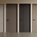 Modern Hinged Doors with Various Wood Finishes and Colors for Interior