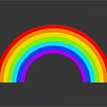 Colorful Rainbow Shaped Decorative Ornament Set for Home Decor with Reflection
