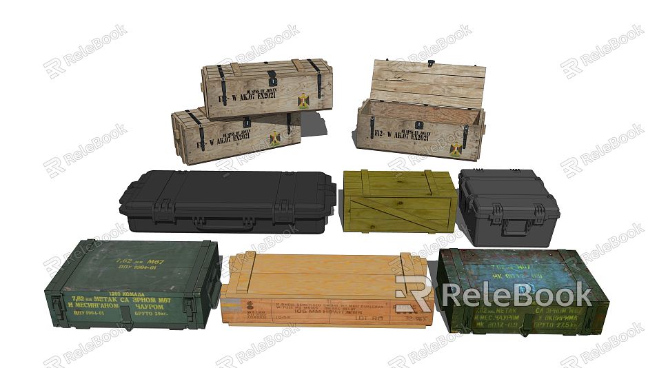 Modern Wooden Boxes Arms Wooden Boxes model