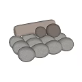 moroso single sofa leisure sofa lazy sofa 3d model