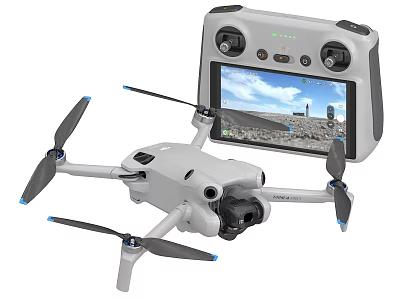 Advanced Quadcopter Drone With Remote Controller And HD Camera Display Screen 3d model