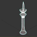 Burning Candle On Elegant Marble Candlestick Stand With Bright Flame