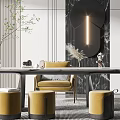 Modern study 3d model