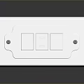 White Computer Power Socket With USB Port And Dual Three Pin Outlets