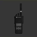 Black Handheld Weapon Communication Radio Motorola with Antenna Display and Buttons