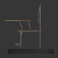 Modern Green Metal Chairs with Various Designs and Styles on Display Stands