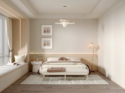 Nordic Bedroom 3d model