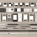 Various Modern Control Panel Designs With Different Styles And Functional Interfaces