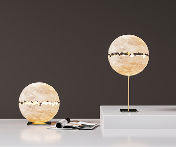 Modern Table Lamp Moon Table Lamp Creative Lamp Decorative Lamp 3d model