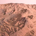 Arid Mountainous Terrain With Deep Valleys And Rugged Ridges Showcasing Dry Eroded Landform Features