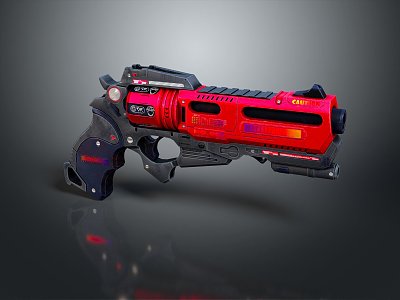 modern pistol sci-fi pistol game pistol sci-firearms 3d model