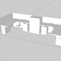 Modular Office Desk Layout With Workspace Storage Cabinets Drawers And Partition