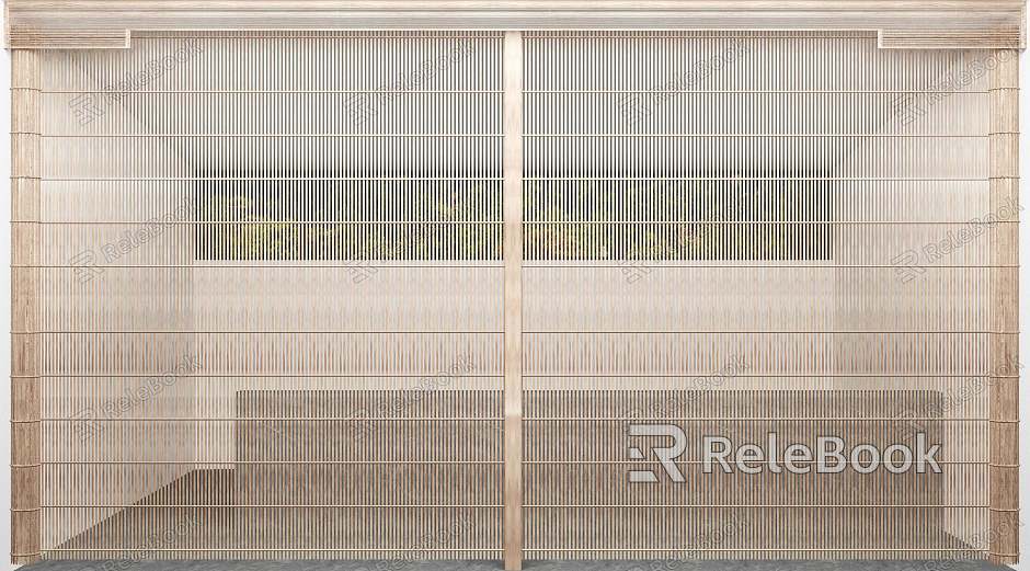 Japanese Bamboo Curtain Bamboo Door Curtain model