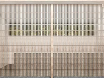 Japanese Bamboo Curtain Bamboo Door Curtain 3d model