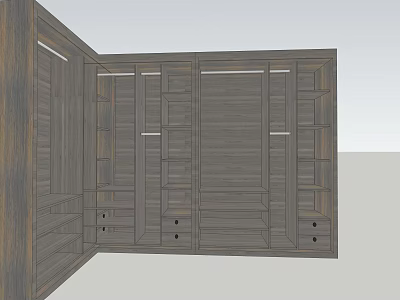 Modern wardrobe locker 3d model