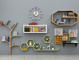 Modern Wall Shelf 3d model