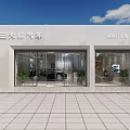 4S Car Showroom Featuring White Sports Car Black Sedan And Bright Modern Interior