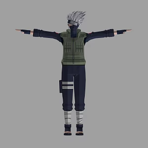Anime Characters Flagwood Kakashi 3d model