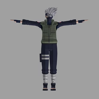 Anime Characters Flagwood Kakashi 3d model