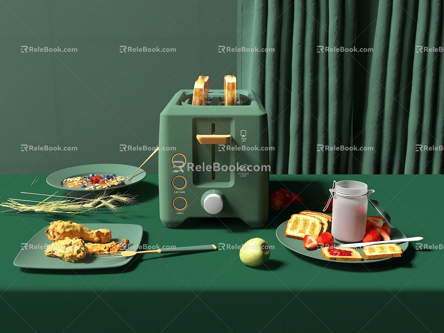 Kitchen Appliances Bread Maker Kitchen Appliances Bread Appliances 3d model