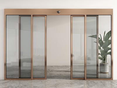 Automatic induction door electric induction door electric door glass induction door sliding door glass door shop door model