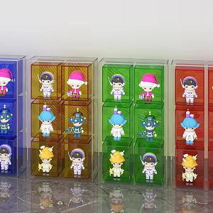 Art Display Cabinet 3d model