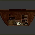 Industrial Interior Storage Space With Wooden Crates Metal Barrels And Pipes
