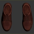 Modern Leather Shoes Men's Shoes Cowhide Shoes Old Shoes 3d model