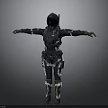 Tactical Protective Suit With Helmet Armor Vest And Boots Full Body Gear